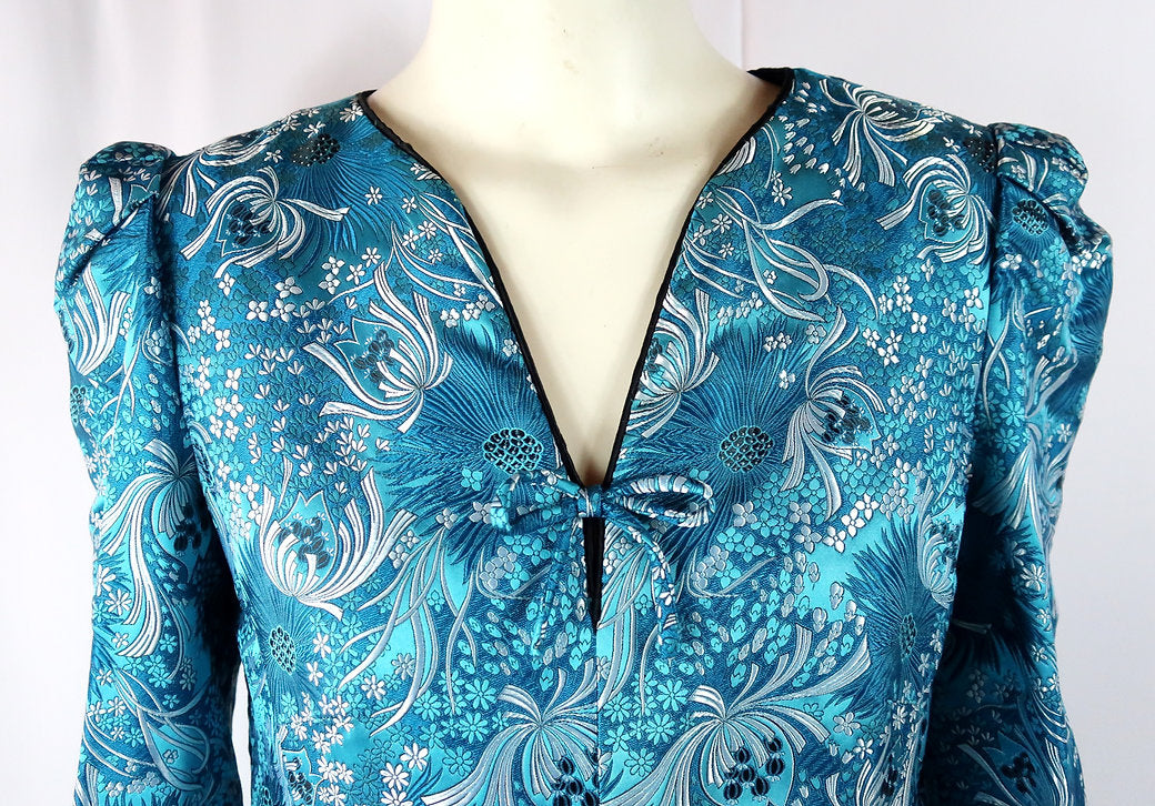 Robe Bleue à Imprimé Maurice Roger