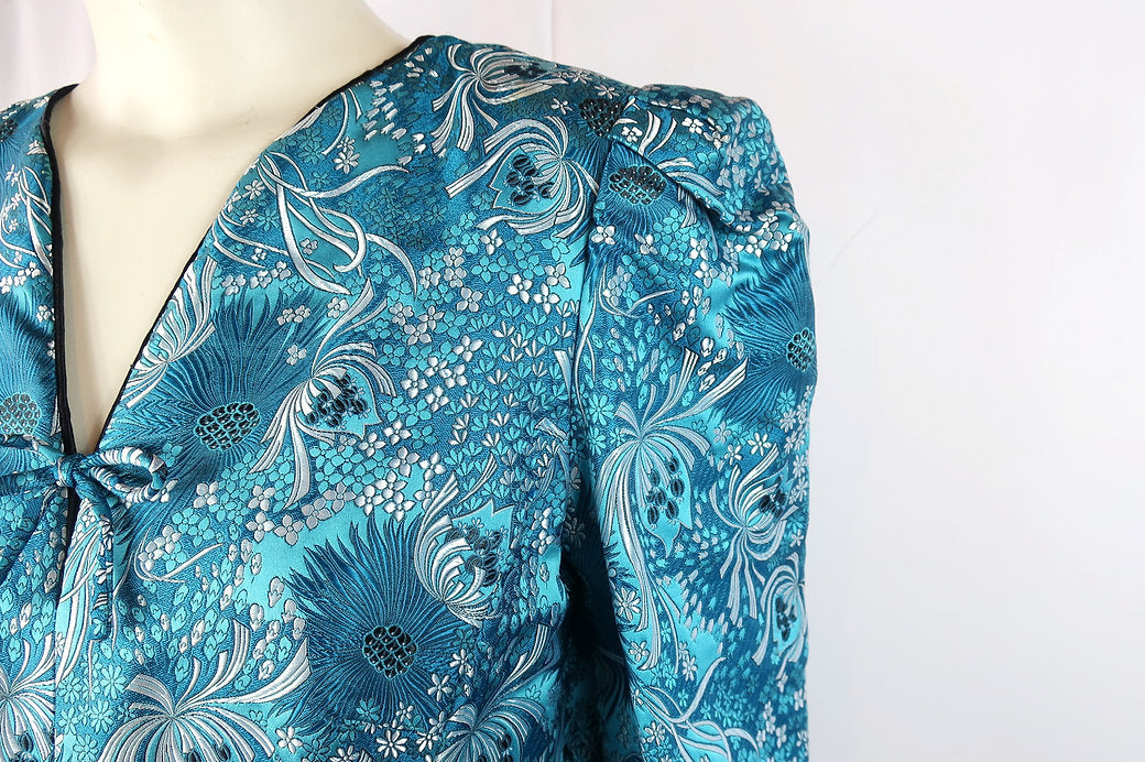 Robe Bleue à Imprimé Maurice Roger