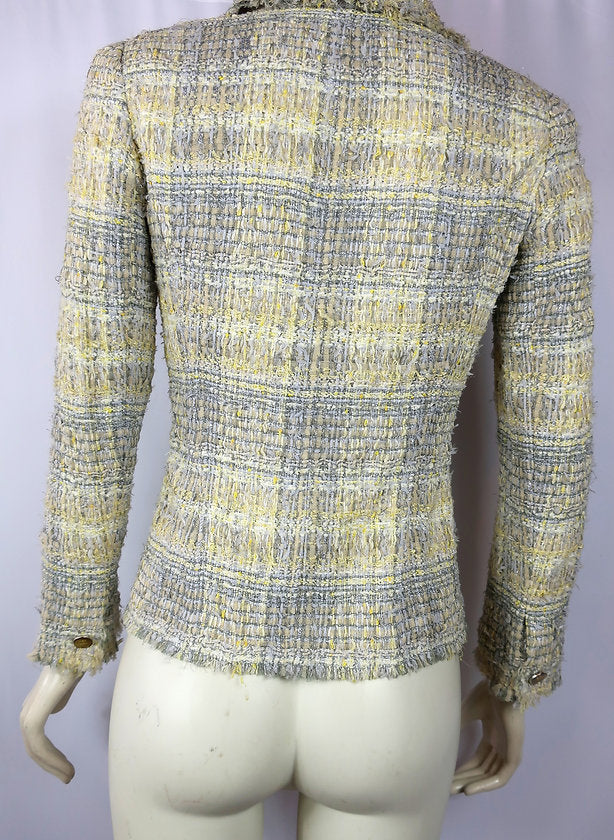 Veste en Tweed jaune Chanel