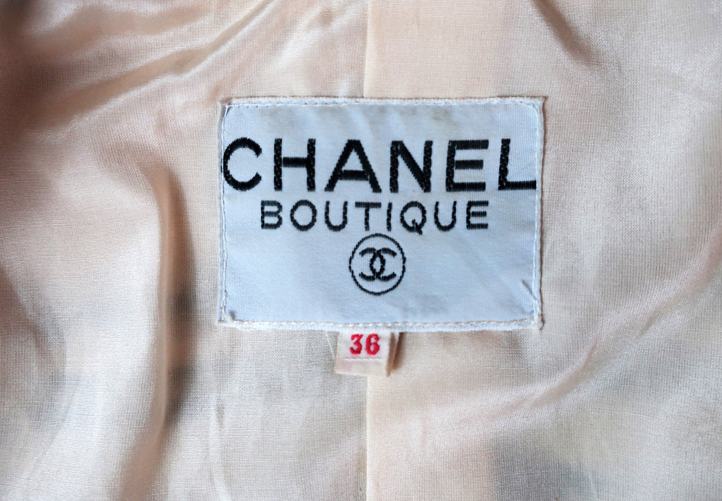 Veste Chanel Beige en Tweed