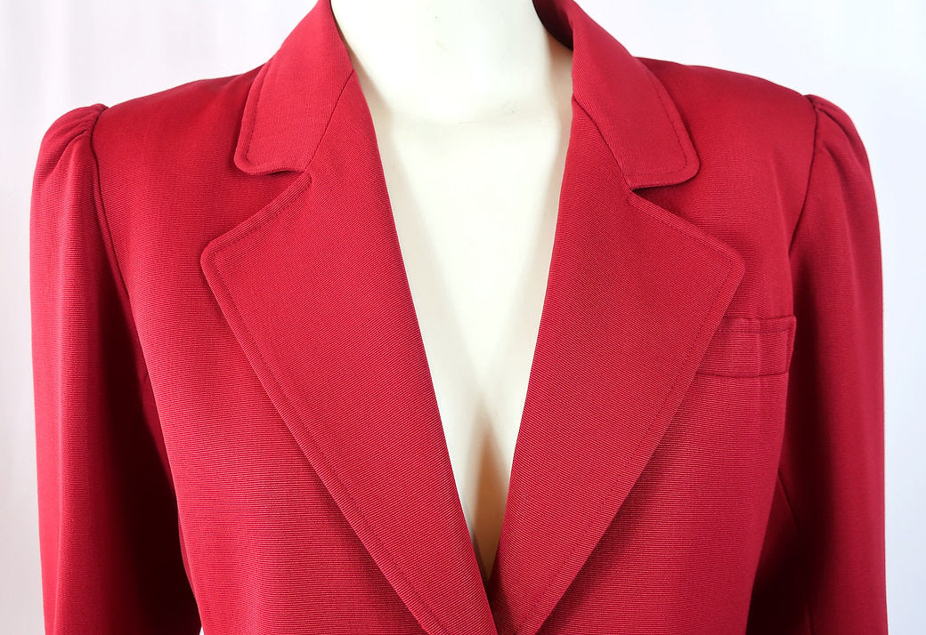 YSL Rive Gauche Blazer Rouge Profond