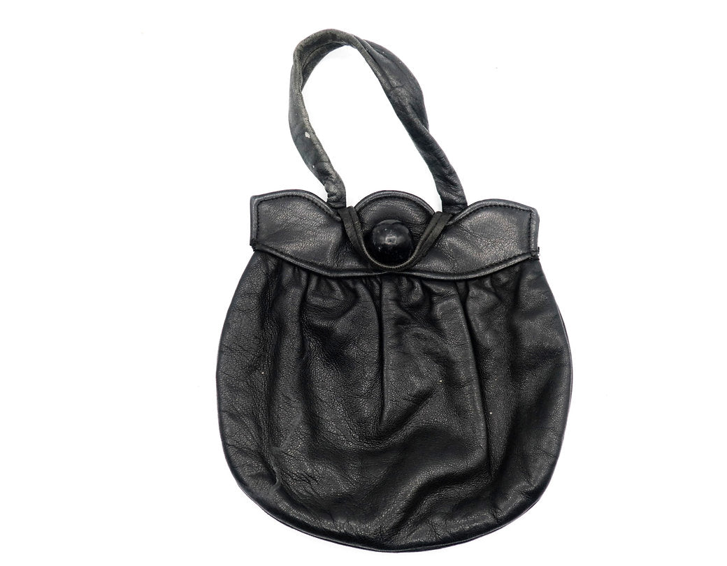 Sac en cuir noir