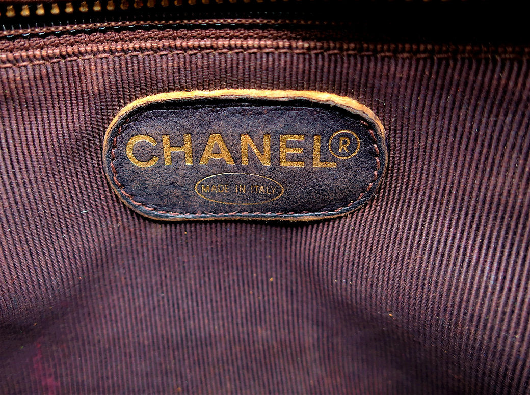 Chanel en cuir marron