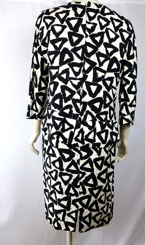 Robe en soie à Motif Pierre Cardin Haute Couture