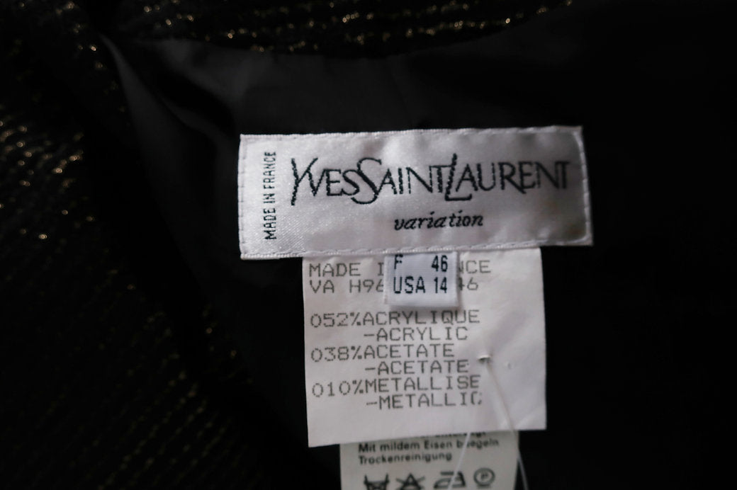 YSL blazer doré et noir