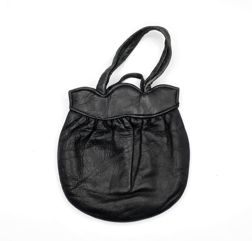 Sac en cuir noir