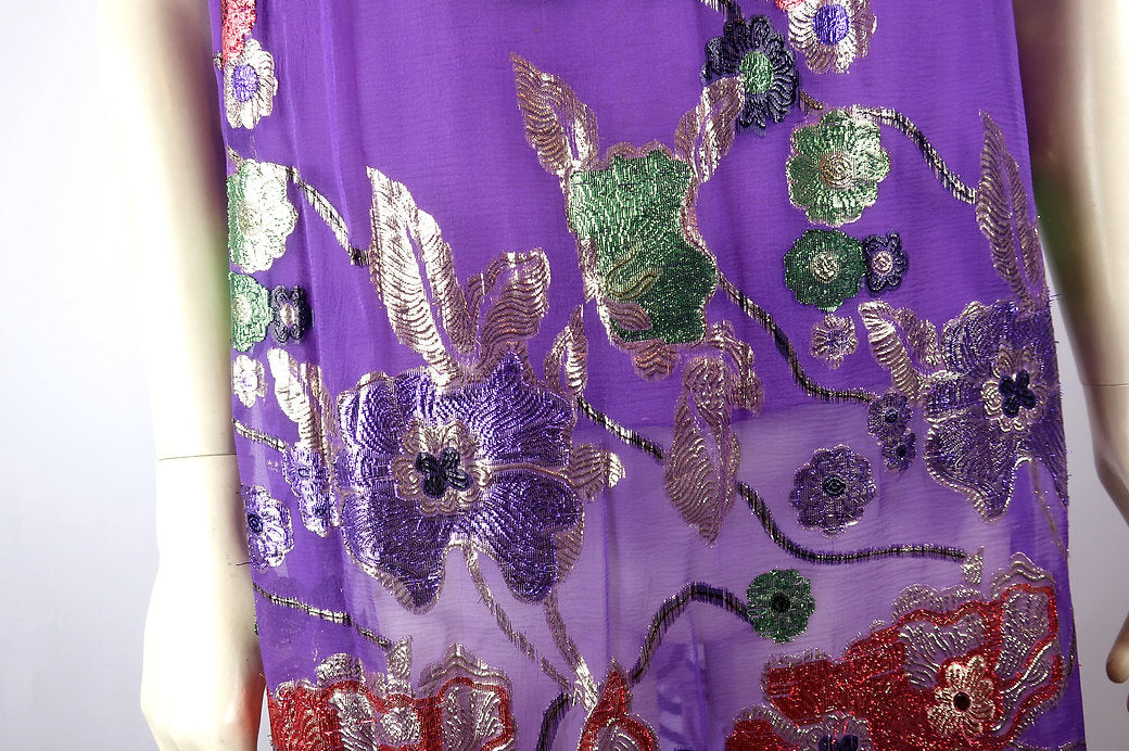 Tunique Violette en broderie