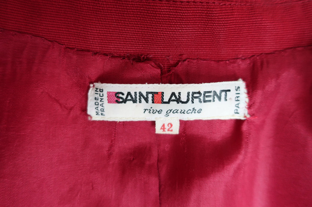 YSL Rive Gauche Blazer Rouge Profond