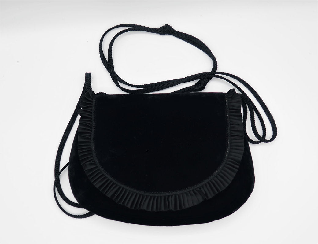 Sac en Daim Noir Madame Suede