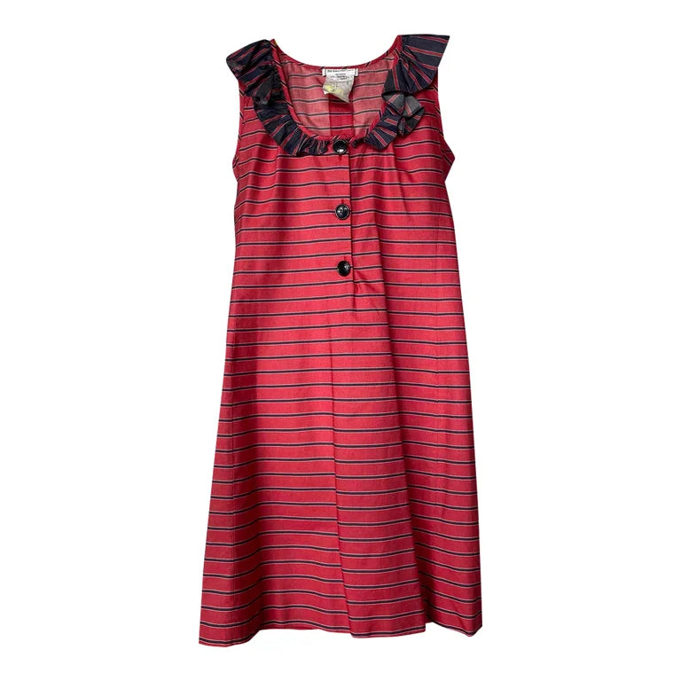 Robe Yves Saint Laurent rouge à rayures