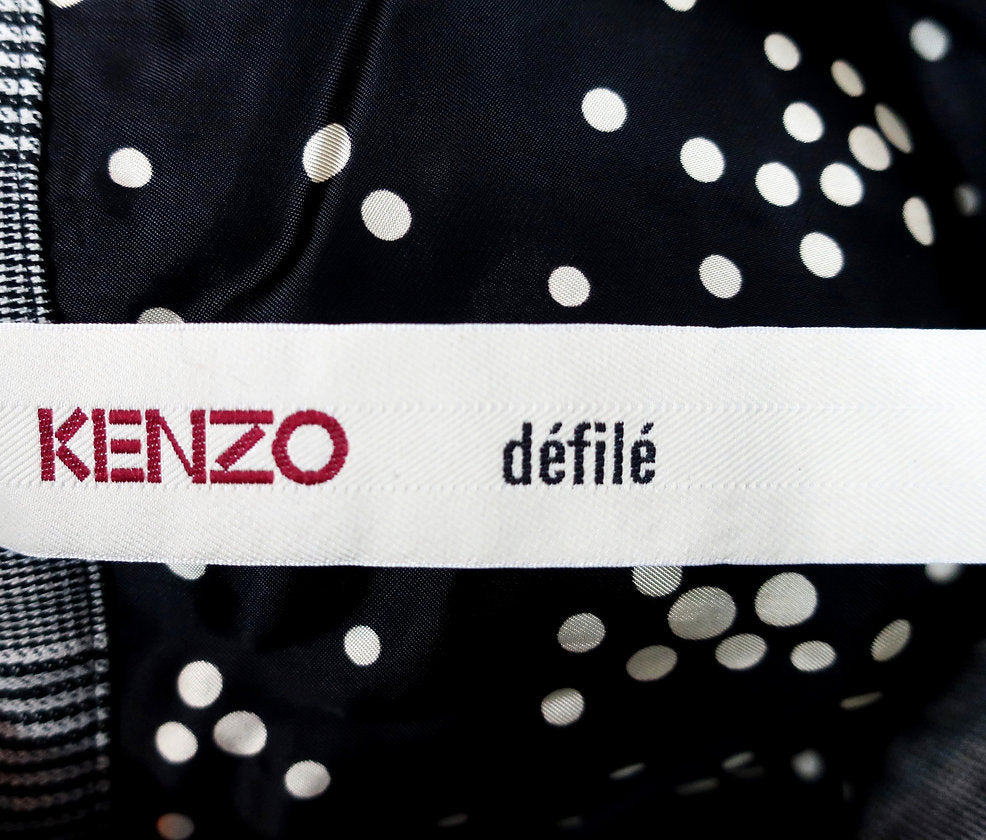 Manteau à carreaux Kenzo de Défilé