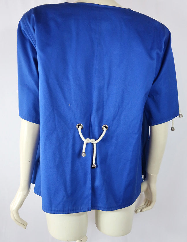 Courrèges blouse Bleue