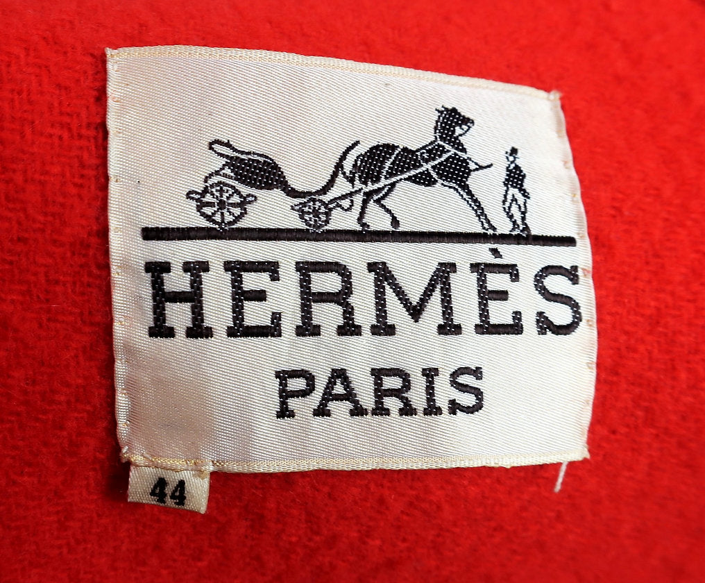 Manteau Rouge en Laine Hermès