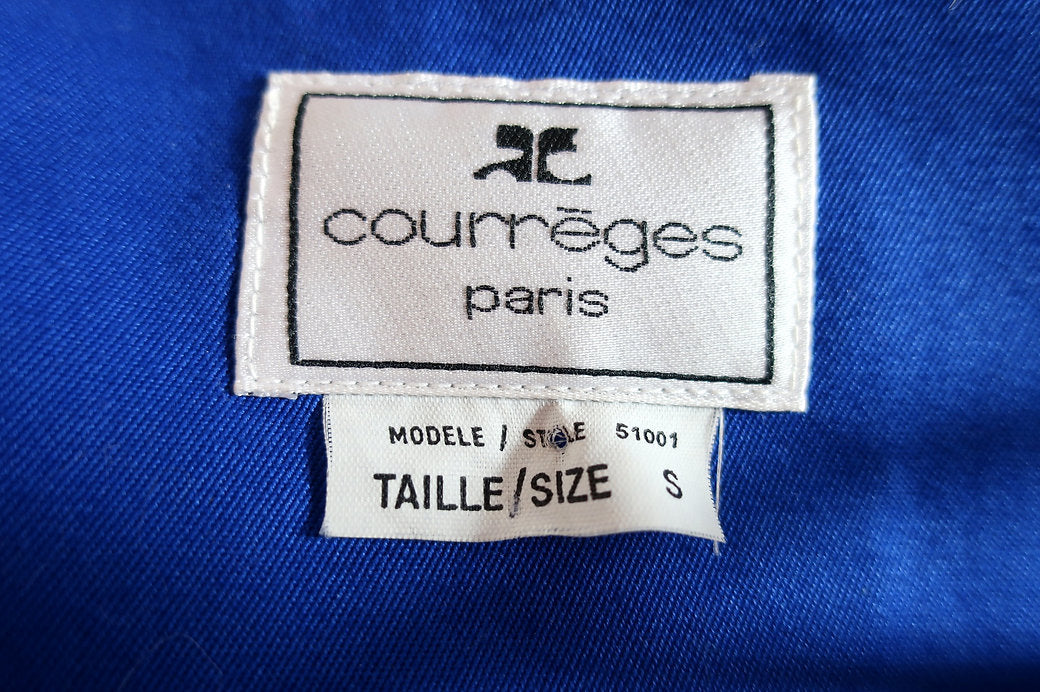 Courrèges blouse Bleue