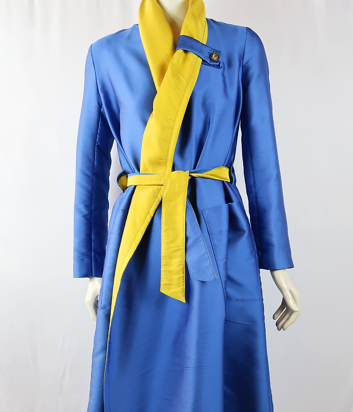 Manteau Bleu et Jaune JC de Castelbajac