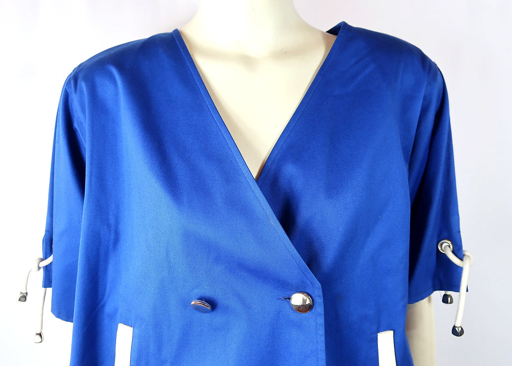 Courrèges blouse Bleue