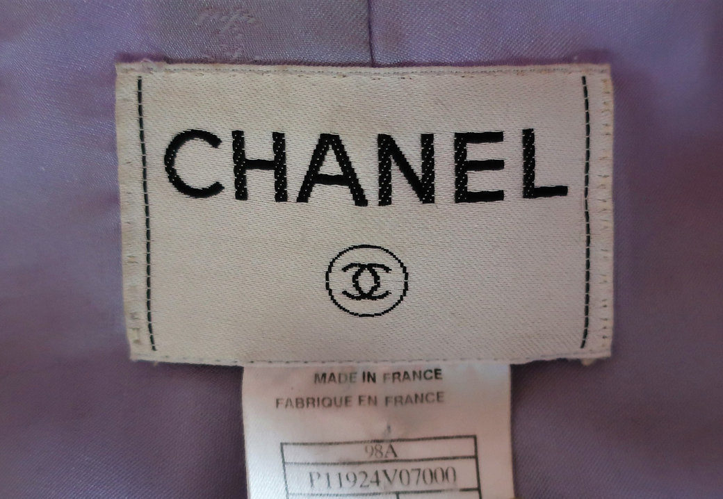 Veste en laine violette Chanel